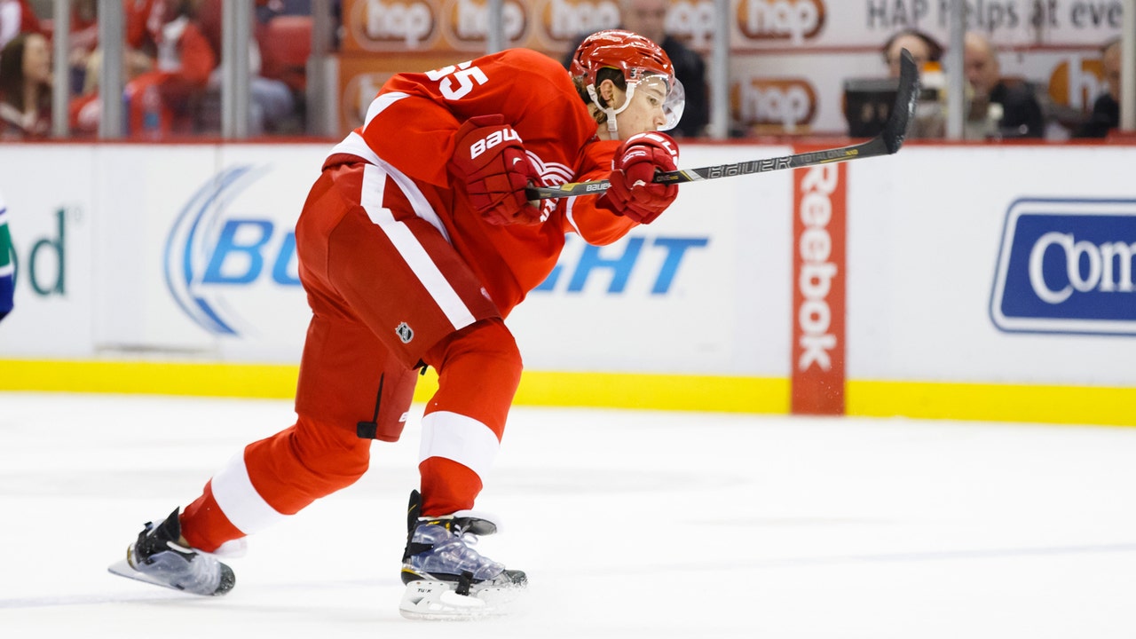Notes: DeKeyser out with upper-body injury, Wings recall Ouellet